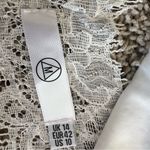 Missguided Cream Lace Cropped Top Bralette Size 10 Lingerie Sexy Back Zi… Photo 2