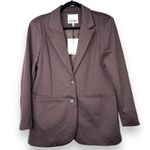 ICHI NWT Java Brown IHKATE SUS Oversized Button Loose Fit Blazer Medium Photo 1