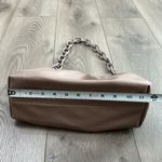 Badgley Mischka NWOT Wrapped Frame Taupe Brown Clutch Chain Shoulder Bag Photo 11