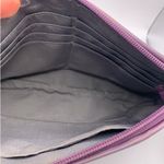 Coach Purple Signature Canvas Pouch Wristlet Photo 5