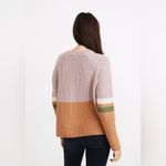 Madewell Striped Roll-Trim Waffle Pullover Sweater in Cotton-Merino Size XS Photo 9