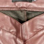 Pretty Little Thing  Women’s Faux Leather Pleated Trendy Cropped Trousers‎ Size 10 Photo 3