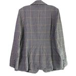 Lane Bryant Double Breasted Houndstooth Plaid Blazer Shoulder Pads 16 Grey #4103 Photo 10