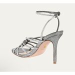Veronica Beard  Aneesha Crystal Gunmetal Strappy Heel Sandals Sz 8.5 $450 Photo 6