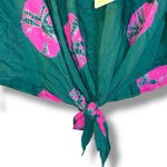 Elan  Green and Pink Boho Blouse Photo 6