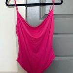 Hot Pink Cowl Neck Bodysuit Tank Size M Photo 0