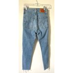 Levi's Wedgie Skinny Distressed Raw Hem Denim Jeans Blue Size 25 Photo 1
