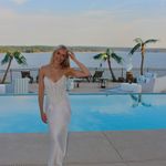 House Of CB White Satin Bias Cut Maxi Skirt Photo 7