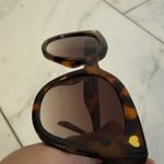 J.Crew  Brown Tortoiseshell Cat Eye Heart Detail Women’s Fashion Sunglasses EUC Photo 1