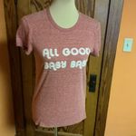 Marine layer  “All Good Baby Baby” Graphic T-Shirt | Soft Red Tee Photo 7