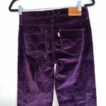 Levi's NWT LEVI’S 312 Shaping slim High Rise Corduroy Jeans Burgundy SZ-25 Photo 7