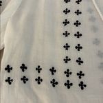 India Collection Emerson Fry Long Sleeve Button Down Pullover Blouse Top XS White Photo 4