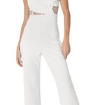 Lulus  Strapless White Jumpsuit NWT Size Large White Strapless Jumpsuit Flaws Photo 0