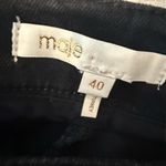 Maje  Button Waist‎ Sailor Jeans in Black size 40 Flare Photo 3