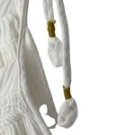 Saturday Sunday By Anthropologie Cream Gauzy Overalls Tie Shoulder size medium Photo 3