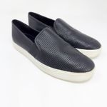 Vince  Women's Black Perforated Leather Blair Sneaker size 9 Photo 0
