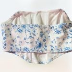 SheIn Blue and White Floral Print Corset Tube Top Women's Size M Fine China Photo 1