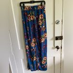 Vented Ankle Blue Floral Stretchy Dress Pants Womens Size L/XL Photo 6