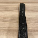 Paris Vintage Belt Navajo Inlaid Turquoise Slab Horse Shoe Belt Buckle 34” Black Photo 4