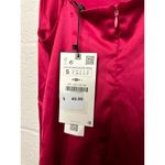 ZARA NWT Effect Satin Hot Pink Mini Cocktail Dress With Jewel Straps SZ Small Photo 4