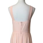 Lulus Lulu’s Evening Gown Halter Neck Maxi Sleeveless Chiffon Peach Pink Women’s Large Photo 8