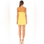 Lovers + Friends NWT  Karen Mini Dress Yellow Gold Satin Wrap Dress Small Revolve Photo 3