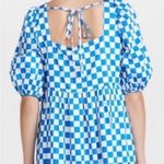 En Saison Blue and White Checkered Dress Photo 1