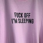 Nasty Gal ๐ F*^k Off Light Pink Oversized Sleep Tee Photo 2