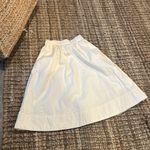 Everlane Organ Cotton Creme Midi Skirt Size 00 Photo 1