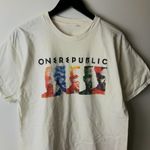 Urban Outfitters One Republic T Shirt White Medium M Boy Band American Pop Rock Band Graphic Tee Photo 8