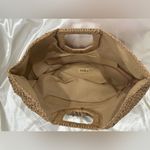 Ramla Raffia Bag Half Moon Woven Clutch Tan Beachy Boho Selling Sunset Straw NWT Photo 5