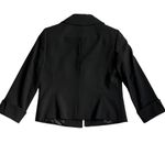 Tahari Arthur S Levine Black Cuffed 3/4 Sleeve Bow Button Blazer Jacket Size 2 Photo 4