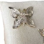 Vintage Butterfly Black & White Enamel Gold Tone Rhinestone Scatter Pins Photo 5