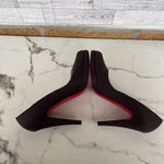 Christian Louboutin red bottom Brown Wool women’s Heels size 39 .8.5 Photo 9