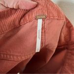 Free People Ray corduroy rust orange button front retro mini skirt size 0 Photo 8