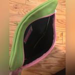 Ilze Heider Green Leather Flower Design Vintage Crossbody Handbag Photo 2