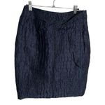 3.1 Phillip Lim  Blue Textured Skirt 2 Photo 0