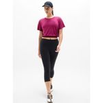 Athleta M With Ease Bubble Hem Tee Wildberry Medium Photo 4