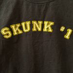 Vintage 2000s Strainz Clothing Long Sleeve Tee Size Small Weed Stash Zip Pocket Black Photo 2