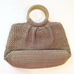 Liz Claiborne  Vintage Macrame Boho Hippie Staple Crochet Tote Handbag Purse Photo 6
