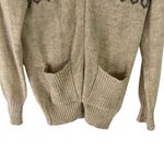 Ashburton Ltd New Zealand Women's‎ Size Large 100% Pure Wool Knit Sweater Tan Photo 2