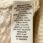 Loft Chevron Sweater Long Sleeve Pullover Round Neck Palace Ivory Size Small Photo 7