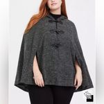 Torrid  Outlander Green Marled Hooded Toggle Cape Jacket Photo 3