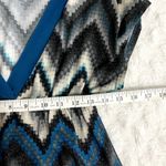 Vintage Y2K Charlotte Russe Gray Chevron Glitter Babydoll Deep V Photo 4