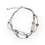 Chico's new Chico’s ❁ Boho Glass Bead Beach Necklace + Earring Set ❁ Animal Print ❁ Chic Photo 10