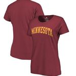 Fanatics NWT Minnesota Golden Gophers  Women's Basic Arch T-Shirt - Maroon Large Photo 0