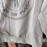 H&M  Balance & Wellness club crewneck sweatshirt pullover greige taupe neutral Photo 4