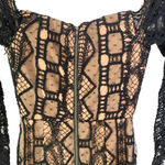 Bardot Zendaya Mini Lace Corset Mini Dress In Black Size XS NWT Photo 5