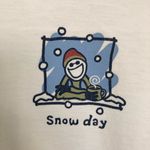 Life is Good  Long Sleeve Snow Day Shirt Size M Photo 1