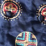 Vintage Sleep Club Satin Sleep Shirt Nightgown Size Medium Navy Kimono 90’s Sz M Photo 4